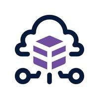 cloud icon. dual tone icon for your website, mobile, presentation, and logo design. vector