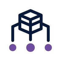 categorization icon. dual tone icon for your website, mobile, presentation, and logo design. vector