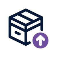export icon. dual tone icon for your website, mobile, presentation, and logo design. vector