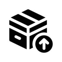 export icon. glyph icon for your website, mobile, presentation, and logo design. vector