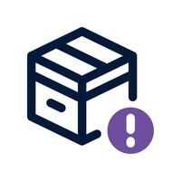 defective icon. dual tone icon for your website, mobile, presentation, and logo design. vector