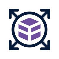 distribution icon. dual tone icon for your website, mobile, presentation, and logo design. vector