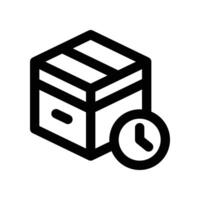 delivery time icon. line icon for your website, mobile, presentation, and logo design. vector