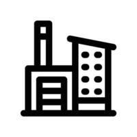factory icon. line icon for your website, mobile, presentation, and logo design. vector