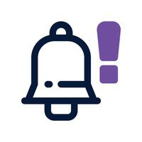 notification icon. dual tone icon for your website, mobile, presentation, and logo design. vector