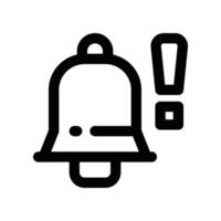 notification icon. line icon for your website, mobile, presentation, and logo design. vector