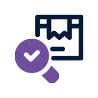 search shopping icon. dual tone icon for your website, mobile, presentation, and logo design. vector