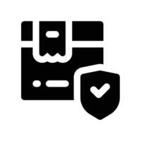 guaranteed icon. glyph icon for your website, mobile, presentation, and logo design. vector