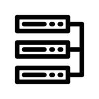 database icon. line icon for your website, mobile, presentation, and logo design. vector