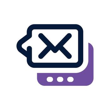 correo icono. doble tono icono para tu sitio web, móvil, presentación, y logo diseño. vector