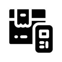 budget icon. glyph icon for your website, mobile, presentation, and logo design. vector