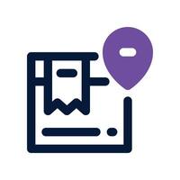 shipping icon. dual tone icon for your website, mobile, presentation, and logo design. vector