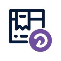return box icon. dual tone icon for your website, mobile, presentation, and logo design. vector