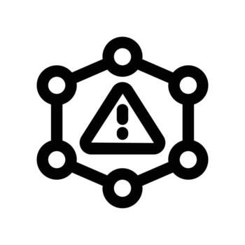 beware icon. line icon for your website, mobile, presentation, and logo design. vector