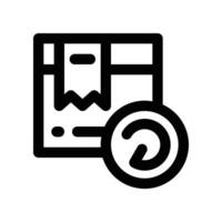 return box icon. line icon for your website, mobile, presentation, and logo design. vector