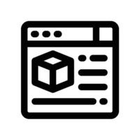 website icon. line icon for your website, mobile, presentation, and logo design. vector