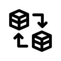 replacement icon. line icon for your website, mobile, presentation, and logo design. vector