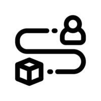 tracking icon. line icon for your website, mobile, presentation, and logo design. vector