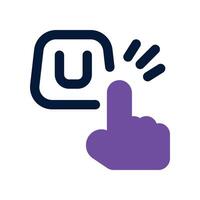 shopping icon. dual tone icon for your website, mobile, presentation, and logo design. vector