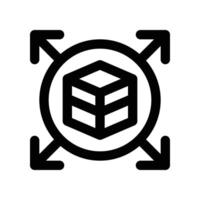 distribution icon. line icon for your website, mobile, presentation, and logo design. vector