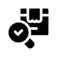 search shopping icon. glyph icon for your website, mobile, presentation, and logo design. vector