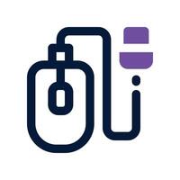 mouse icon. dual tone icon for your website, mobile, presentation, and logo design. vector