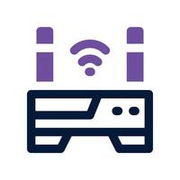 router icon. dual tone icon for your website, mobile, presentation, and logo design. vector