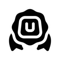 badge icon. glyph icon for your website, mobile, presentation, and logo design. vector