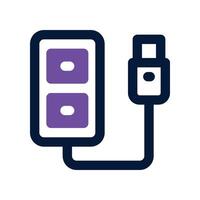 connector icon. dual tone icon for your website, mobile, presentation, and logo design. vector