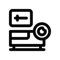 projector icon. line icon for your website, mobile, presentation, and logo design. vector