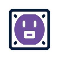 socket icon. dual tone icon for your website, mobile, presentation, and logo design. vector