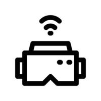 vr glasses icon. line icon for your website, mobile, presentation, and logo design. vector