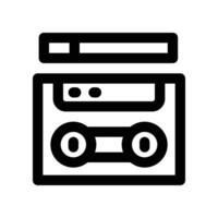 cassette icon. line icon for your website, mobile, presentation, and logo design. vector