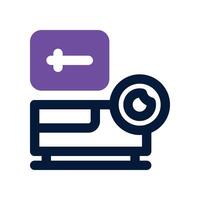 projector icon. dual tone icon for your website, mobile, presentation, and logo design. vector