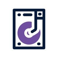hard drive icon. dual tone icon for your website, mobile, presentation, and logo design. vector