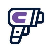 barcode scanner icon. dual tone icon for your website, mobile, presentation, and logo design. vector