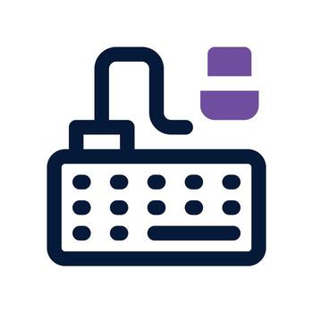 teclado icono. doble tono icono para tu sitio web, móvil, presentación, y logo diseño. vector