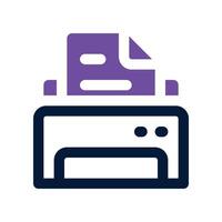 printer icon. dual tone icon for your website, mobile, presentation, and logo design. vector