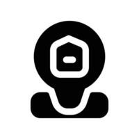 location icon. glyph icon for your website, mobile, presentation, and logo design. vector