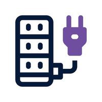 power strip icon. dual tone icon for your website, mobile, presentation, and logo design. vector