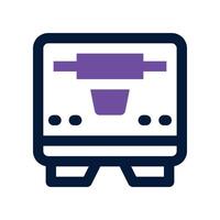 3d printer icon. dual tone icon for your website, mobile, presentation, and logo design. vector