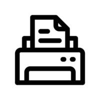 printer icon. line icon for your website, mobile, presentation, and logo design. vector
