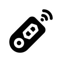 remote control icon. glyph icon for your website, mobile, presentation, and logo design. vector
