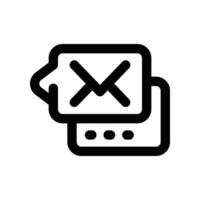 mail icon. line icon for your website, mobile, presentation, and logo design. vector