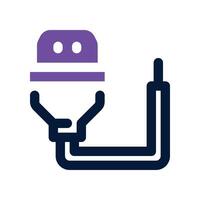 hdmi cable icon. dual tone icon for your website, mobile, presentation, and logo design. vector
