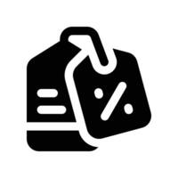 price tag icon. glyph icon for your website, mobile, presentation, and logo design. vector