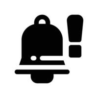 notification icon. glyph icon for your website, mobile, presentation, and logo design. vector