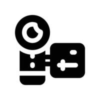 camcorder icon. glyph icon for your website, mobile, presentation, and logo design. vector