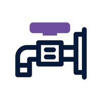 faucet icon. dual tone icon for your website, mobile, presentation, and logo design. vector