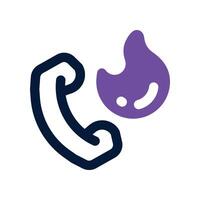 call icon. dual tone icon for your website, mobile, presentation, and logo design. vector